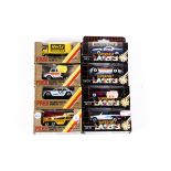 27 Matchbox MB and Superfast LW series vehicles. MB2 Pontiac Fiero, MB6 F1 Racing Car. MB9 AMX