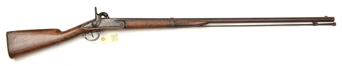 A French percussion conversion of a 12 bore Model 1822 musket, adapted for sporting use, 53”