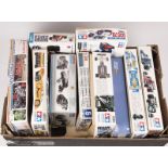 10 unmade racing car kits. 5x Tamiya 1:20/1:24 scale; Ferrari 312T3, Tyrrell P34, Tyrrell Honda 020,