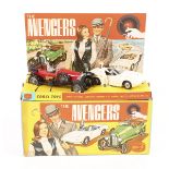 A Corgi Toys Gift Set 40, The Avengers. A set comprising of Vintage Bentley in red and black,