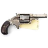 A 5 shot .32” RF Hopkins & Allen XL No 2½” SA revolver, 6½” overall, octagonal barrel 2½”, number