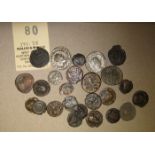 25 Roman coins, various Emperors, mostly 3rd./4th century, including Gordian III antoninianus, rev