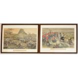 A pair of Illustrated London News tinted engravings “Isandlwana Revisited, Fetching Away the Wagons”