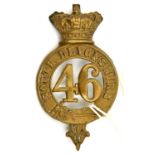 An OR’s 1874 pattern brass glengarry badge of The 46th (S. Devonshire) Regt (502). Basically GC (one