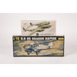 19 unmade plastic kits of mainly military aircraft mostly 1:72 scale by Airfix, with a few by