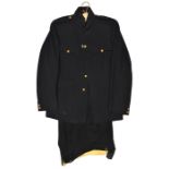 A post 1902 RA officer’s blue service dress jacket, brass regimental buttons, (rank badges removed),