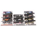 11 Paul’s Model Art/Minichamps Formula One cars. Vodafone McLaren Mercedes MP4-22, RN2, L. Hamilton.