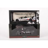 2x 1:18 scale Le Mans racing cars. A McLaren F1 GTR, RN59, in two-tone dark grey Ueno Clinic livery.