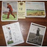 4 sets of Golf, large size cigarette cards: Wills Famous Golfers (25), Golfing (25); Churchmans