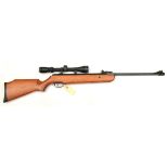 A .22” Crosman Model C6M22 Quest 600 break action air rifle, number 205Z00637, fitted with a Chinese