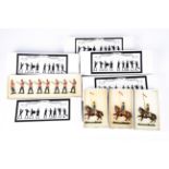 8 Victorian Toy Soldiers. Set 1A Queen Victoria’s foot Band, Set 6 pieces. Set 4C The Suffolk Regt