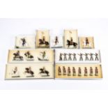 8 Victorian Toy Soldiers. Set 4A The Coldstream Guards c.1870 8 pieces in service dress. 5A Seaforth