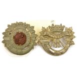 2 Canadian glengarry badges: Battleford LI and P Albert Battleford Vols. GC Part I of the Collection