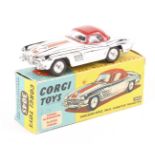 A Corgi Toys Mercedes Benz 300SL Hardtop Roadster (304S). An example in vacuum plated silver with