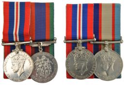 Pair: War Medal and Australia Service Medal (officially impressed 5742 O.N.Parham), GVF. Pair: War