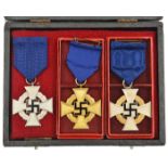 A Third Reich Faithful Service Decoration Special Grade 50 Years, in issue case; another 1st class