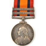 Q.S.A. 2 clasps Rel. of Kimberley, Paardeberg (4038 Pte J. Phipps, Worcester Regt), VF