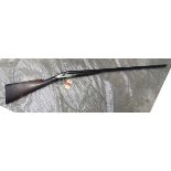 *A DB 20 bore top lever non ejector sidelock shotgun, by Midland Gun Co, 46½” overall, re-nitro