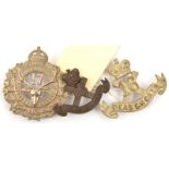 2 CEF infantry Scottish glengarry badges: WM 16th and 17th; officer’s bronze 16th collar. VGC (3)