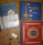 Three pre war German cigarette card albums: “Lloyd Flottenbilder, die Welt Handelsflotte”, by Martin