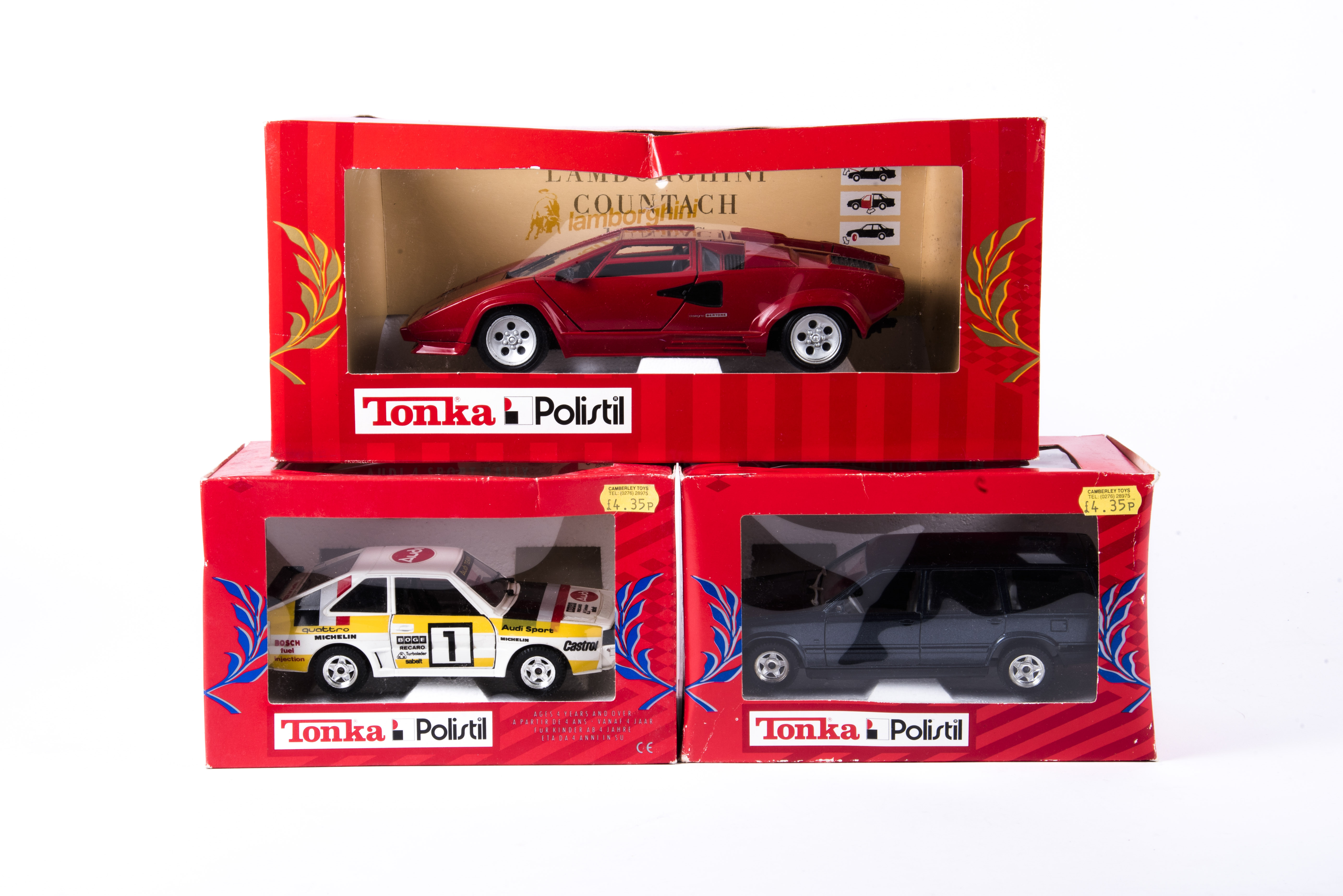 10x 1:25 and 1:16 scale cars by Tonka Polistil and Bburago. 8x 1:25 scale Polistil cars; Aston