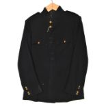 A Coldstream Guards officer’s blue service dress jacket, brass regimental buttons, tailor’s label