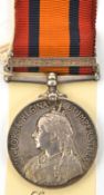 Q.S.A. 1 clasp Relief of Ladysmith (754 Pte J. W. Lindley W. Yorkshire Regt), VF with PRO