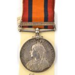 Q.S.A. 1 clasp Relief of Ladysmith (754 Pte J. W. Lindley W. Yorkshire Regt), VF with PRO