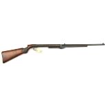 A .177” “Precision” break action air rifle, c 1930s, 42” overall, part octagonal barrel 18¾” stamped