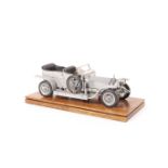 A Wills Finecast 1:24 scale white metal Rolls Royce Silver Ghost. A kit built Rolls Royce