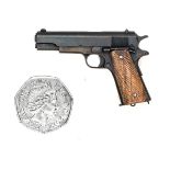 A well engineered non working miniature model of a Colt 1911 Military Model automatic pistol, 2¾”