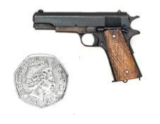 A well engineered non working miniature model of a Colt 1911 Military Model automatic pistol, 2¾”