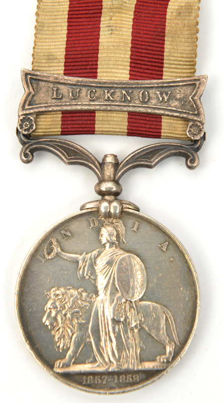 Indian Mutiny 1857-58, bearing copy clasp for Lucknow (Serjt Major Wr Juden A Batt 14th Bde RA) NVF,