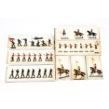 8 Victorian Toy Soldiers. Set 1B Prussian Guards Band c.1870, 8 pieces. Set 4E The Glosters c.