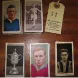 5 sets of Football ciagarette cards: Ogden Football Club Captains (50), Churchman Association