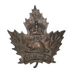 A CEF Eaton’s Motor Machine Gun Battery darkened cap badge (50-3-1). VGC Plate 4 Part I of the