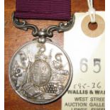 Army LS & GC Vic issue, swivelling suspender, engraved naming (21953 Cy S Maj: T.G. Perkins, RA). VF