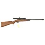 A .177” British Diana Mod 23 break action air rifle, number 235429, fitted with 4x20 telescopic