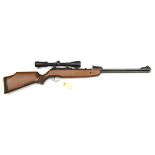 A .22” BSA Polaris underlever air rifle, number PH 12007, fitted with Nikko Stirling Gold Crown 3-
