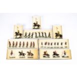 8 Victorian Toy Soldiers. Set 2B Prussian Guards Riflemen c.1870, 8 pieces. 5B The Black Watch c.