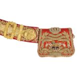 A very good officer’s full dress Edward VII shoulder belt and Victorian pouch of the 15th (the
