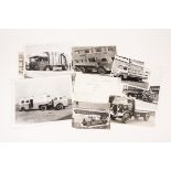 150+ black and white original photographs of commercial vehicles from 1960s-1980s. Produced for