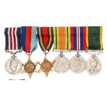 Six: Military Medal Geo VI,first type (920888 Gnr A.F. Sinden RA), 1939-45 star, Burma star,