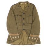 A World War I Captain’s khaki service dress doublet of a territorial battalion of The Cameronians (