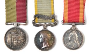 Miniature medals (3): Ghuznee 1839 GVF; Crimea 1 clasp Sebastopol, VF; China 1900 no clasp GVF