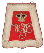 A Victorian officer’s full dress embroidered sabretache of the Westmoreland Yeomanry Cavalry,