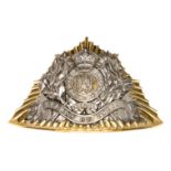 A Victorian officer’s gilt and silver plated lance cap plate of the 21st (Empress of India’s)