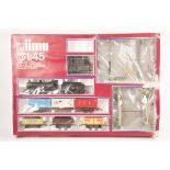 A small quantity of O Gauge railway by Lima. Including a train set comprising; an LMS Class 4F 0-6-0