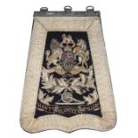 A Victorian officer’s full dress embroidered sabretache of the Second Hants Volunteer Artillery,