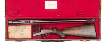 A good cased .300” top lever hammerless boxlock ejector Rook Rifle, by William Evans, number